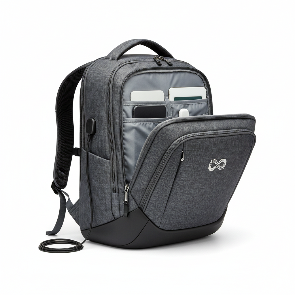 Mochila inteligente con puerto USB